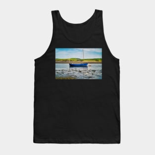Beautiful Small Boat With Water Reflections Tank Top